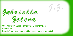 gabriella zelena business card